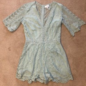 Socialite lace romper